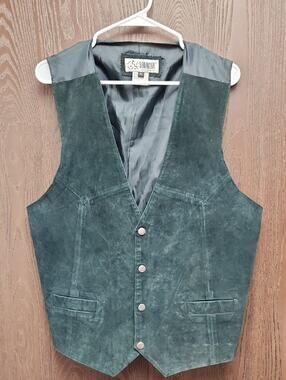 BB Dakota Dark Green Suede Men's Vest